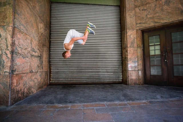 guy front flip